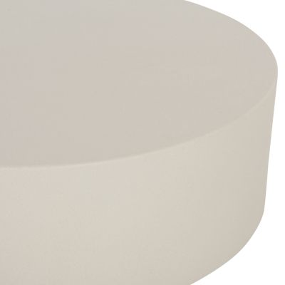 ROUND OUTDOOR COFFEE TABLE KYOKO HM6579.02 BEIGE FIBER CEMENT Φ90x34Hcm