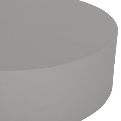 ROUND OUTDOOR COFFEE TABLE KYOKO HM6579.01 GREY FIBER CEMENT Φ90x34Hcm