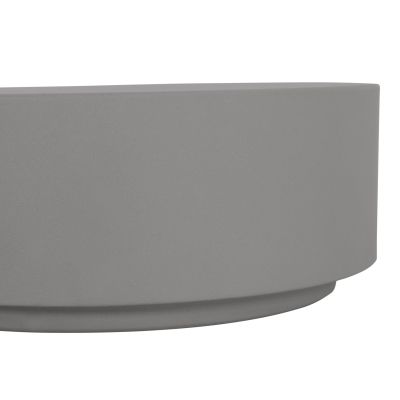 ROUND OUTDOOR COFFEE TABLE KYOKO HM6579.01 GREY FIBER CEMENT Φ90x34Hcm