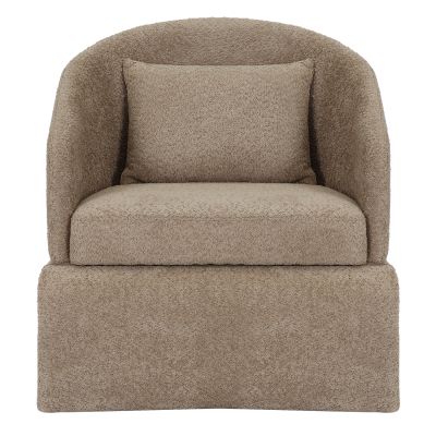 КРЕСЛО BEVY HM9677.03 БЕЖОВ ДАМАНА-МЕТАЛНА КОНСТРУКЦИЯ 72x71x75Hсм.