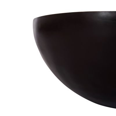 DECOR ROUND COFFEE TABLE BOWL HM8717.22 RUSTY WITH ACACIA WOOD TOP Φ89.5X39Hcm.