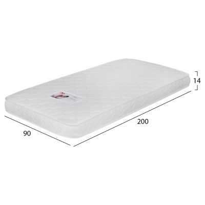 Mattress with Foam 90x200x15H-- HM374.10 (Roll Packing)