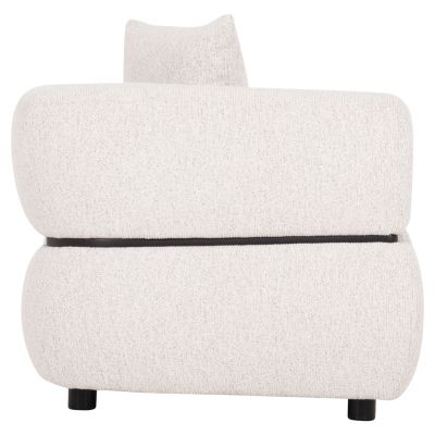 SOFA 3-SEATER ARCTIS HM3327.02 LIGHT BEIGE FABRIC 229x88x88Hcm.