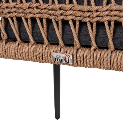 Градински стол Боксер - алуминий и ратан