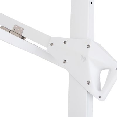 Чадър с гранит основа Флауър бял цвят