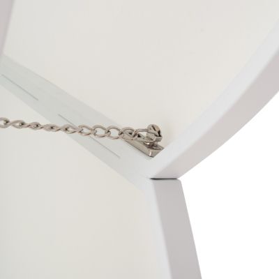 Чадър с гранит основа Флауър бял цвят