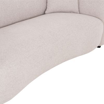SOFA 3-SEATER NORD HM3321.02 LIGHT BEIGE FABRIC 230x96x75Hcm.