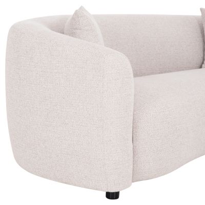 SOFA 3-SEATER NORD HM3321.02 LIGHT BEIGE FABRIC 230x96x75Hcm.