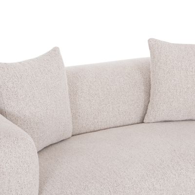 SOFA 2-SEATER ARCTIS HM3328.02 LIGHT BEIGE FABRIC 169x88x88Hcm.