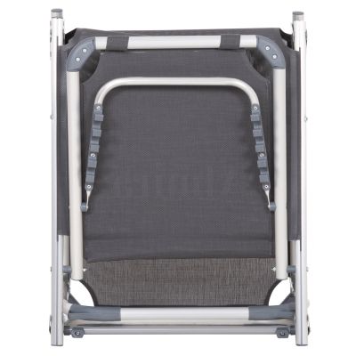 BEACH SUNBED HEAVY DUTY ALUMINUM ALMIRA HM5054.10 GREY TEXTILENE 187x59x78Hcm.