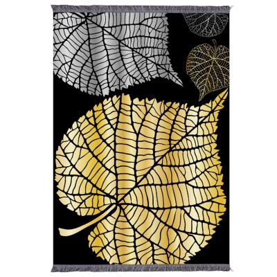LIVING ROOM WITH FRINGES JOSIANE HM7675.39 LEAVES 160X230