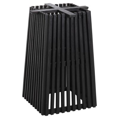 INDOOR TABLE LEGS-BASE SQUARE FRANTZ HM9460.12 MINDI WOOD IN BLACK 45x45x73Hcm.