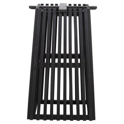 INDOOR TABLE LEGS-BASE SQUARE FRANTZ HM9460.12 MINDI WOOD IN BLACK 45x45x73Hcm.