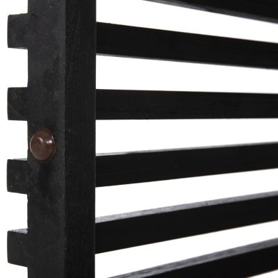 INDOOR TABLE LEGS-BASE SQUARE FRANTZ HM9460.12 MINDI WOOD IN BLACK 45x45x73Hcm.