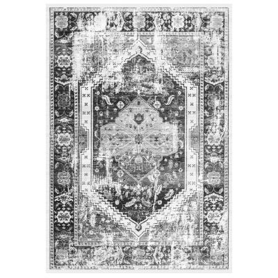 HM7675.11 160X230cm, JOSIANE, GREY-WHITE, VINTAGE, FRINGES