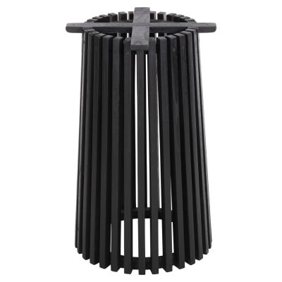 INDOOR TABLE LEGS-BASE ROUND FRANTZ HM9459.12 MINDI WOOD IN BLACK Φ45x74Hcm.