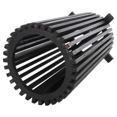 INDOOR TABLE LEGS-BASE ROUND FRANTZ HM9459.12 MINDI WOOD IN BLACK Φ45x74Hcm.