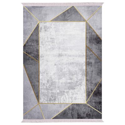 LIVING ROOM CARPET WITH FRINGES HM7723.23 GREY 180X280