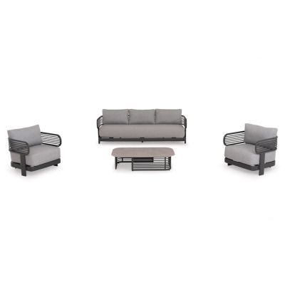 Outdoor Lounge Set 4pcs Aura