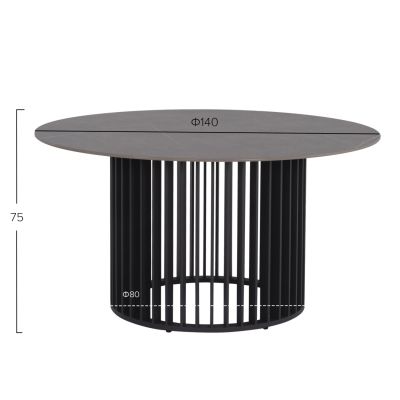 Маса Итърнити -  цвят антрацит