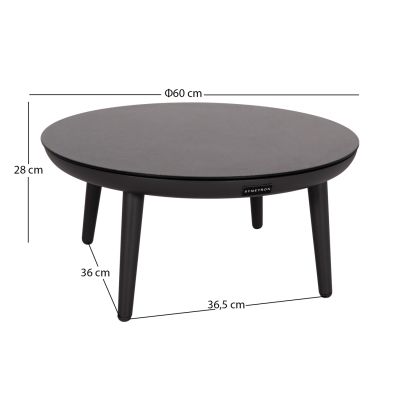 Outdoor Round Coffee Table Zodiac