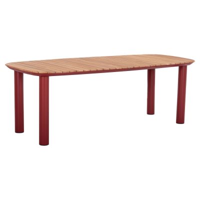 Маса Утопия - цвят червен-натурал