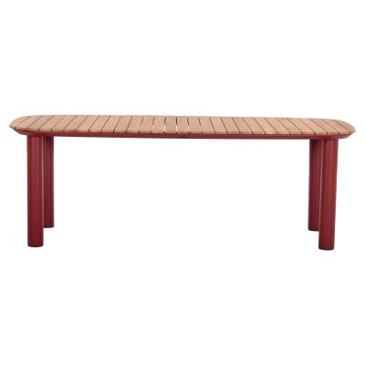 Маса Утопия - цвят червен-натурал