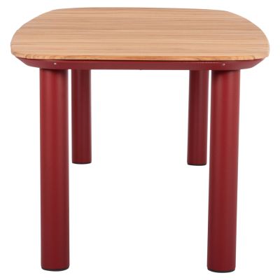 Маса Утопия - цвят червен-натурал