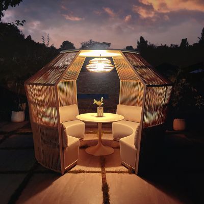 Gazebo-Round Table Lounge Set series Diamond