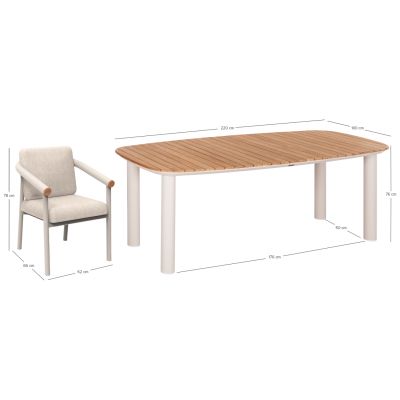 Dining set 6-seat series Eutopia