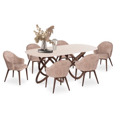 Dining set 7pcs Orbiter(L)