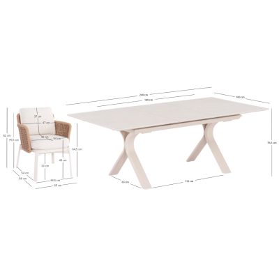 Dining set 7pcs Andromeda (S)