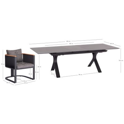 Dining set 7pcs Andromeda (S)