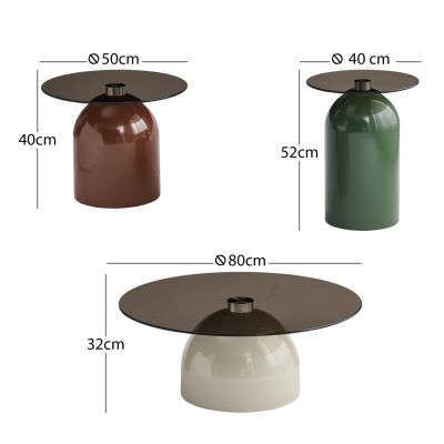 Set 3pcs Coffee Tables Gemins