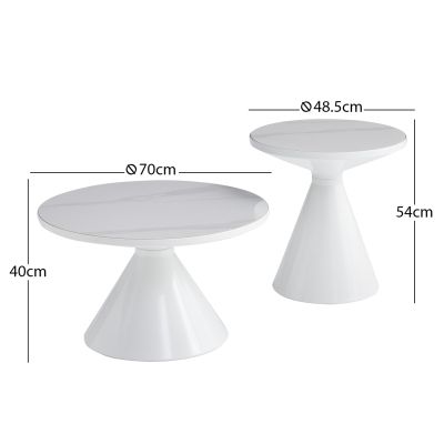 Set 2pcs Coffee Tables Lynx