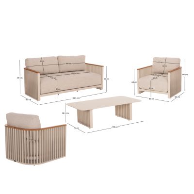Lounge Set 4pcs series Eternity