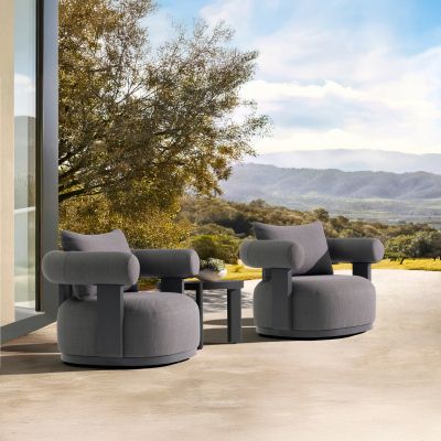 Swiveling armchair Deccard