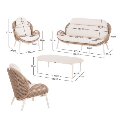 Лаундж Сет РИВЕН от 4 части