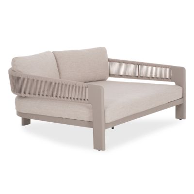ДВОЕН DAYBED BARON - БЕЖОВО АЛУМИНИЕВО-ВЪЖЕВО-ОЛЕФИН 168x143x70В