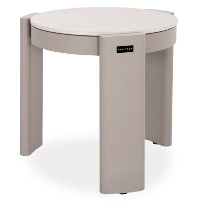 ΤΡΑΠΕΖΑΚΙ ΒΟΗΘΗΤΙΚΟ ΣΤΡΟΓΓΥΛΟ BARON SM6481.04 ΑΛΟΥΜΙΝΙΟ ΣΕ ΜΠΕΖ Φ58,5x50Υεκ.