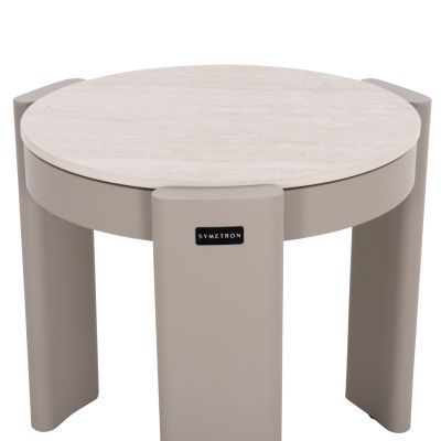 ΤΡΑΠΕΖΑΚΙ ΒΟΗΘΗΤΙΚΟ ΣΤΡΟΓΓΥΛΟ BARON SM6481.04 ΑΛΟΥΜΙΝΙΟ ΣΕ ΜΠΕΖ Φ58,5x50Υεκ.