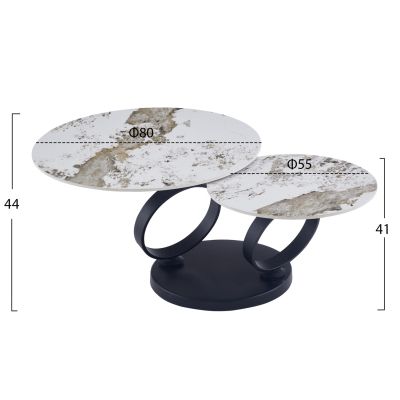ДВОЙНА МАСИЧКА ЗА КАФЕ NUBISA - Φ80Χ44Hcm.
