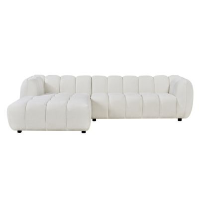 ЪГЛОВ ДИВАН (ЛЯВ) LYKKE -ЕКРУ ПЛАТ-280x89-165x70Всм.