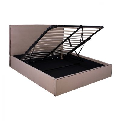 Bed Allie HM584.02 160x200 cm with Storage Space and  beige fabric