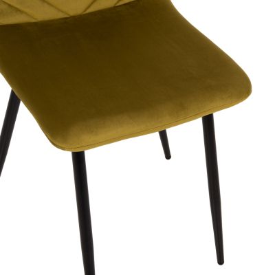 DINING SET 5PCS BROLIN HM10866 ROUND TABLE & 4 DINING CHAIRS IN OLIVE GREEN