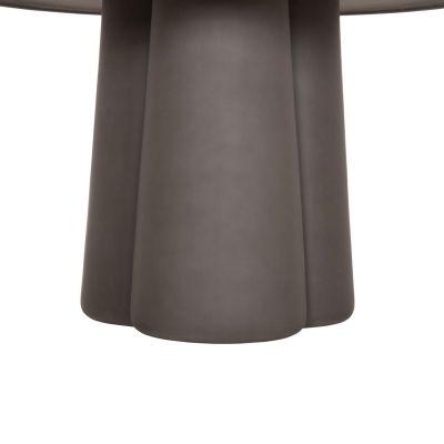 ROUND DINING TABLE NAYU HM6583.01 GREY FIBER CEMENT Φ120x73Hcm.