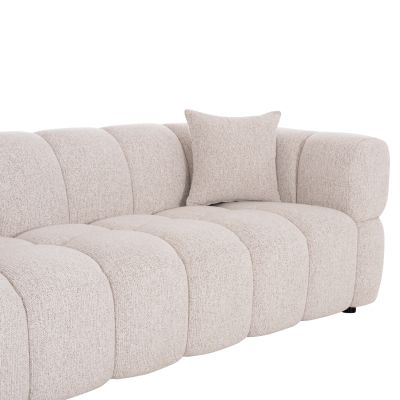 3-МЕСТЕН ​​ДИВАН НОРИКА - ПЛАТ ЕКРЮ- 228x91x72Hcm.