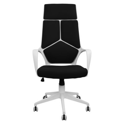 Офис стол HM1054.01 Черно-бяла рамка 64x61x126 см