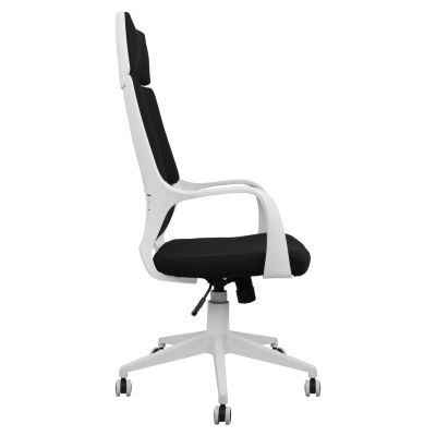 Офис стол HM1054.01 Черно-бяла рамка 64x61x126 см