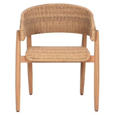 OUTDOOR DINING SET 7PCS CORT HM10908 ACACIA WOOD & ROPE IN NATURAL COLORS